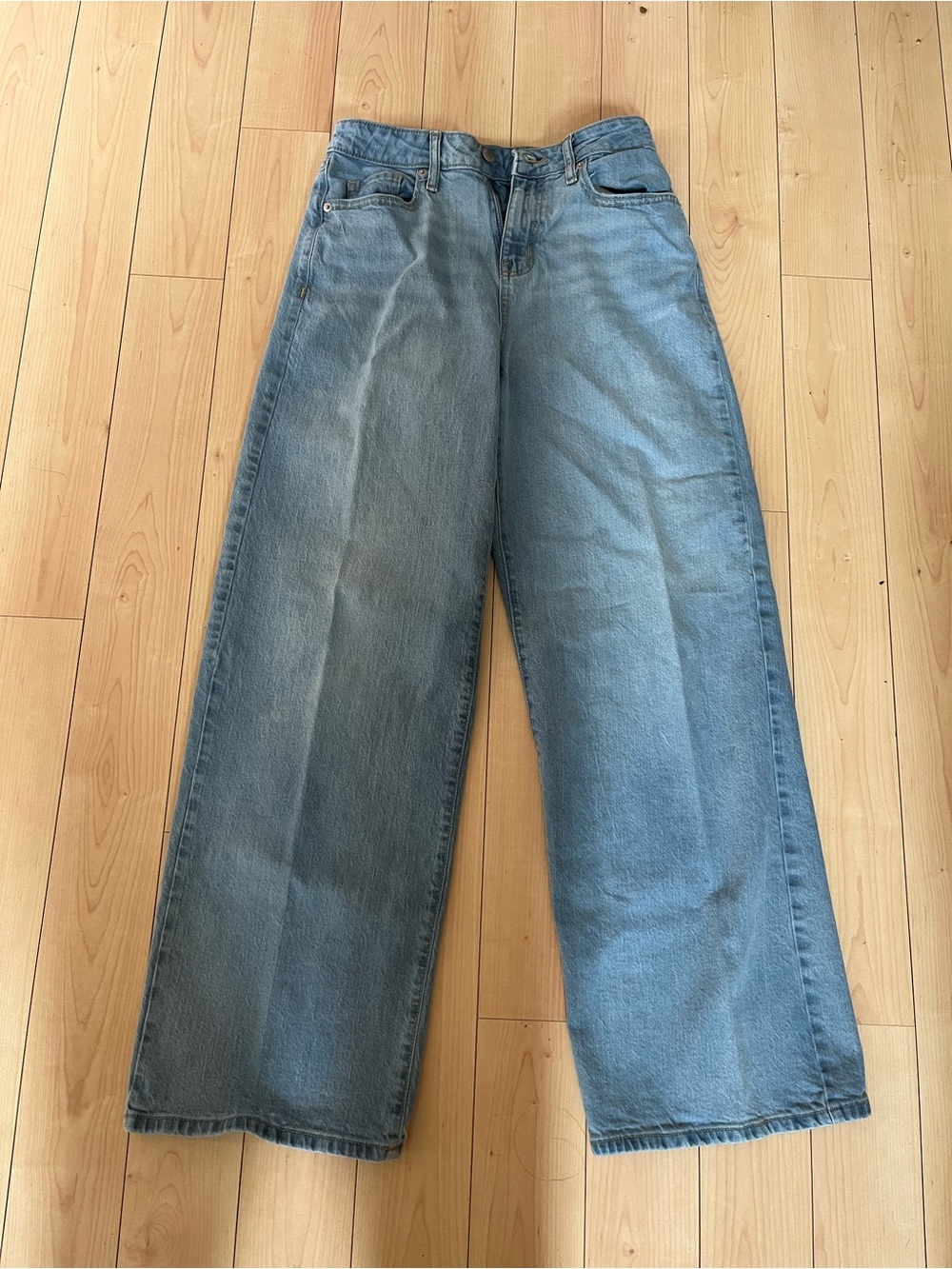 wild fable Light Blue High-Rise Baggy Jeans